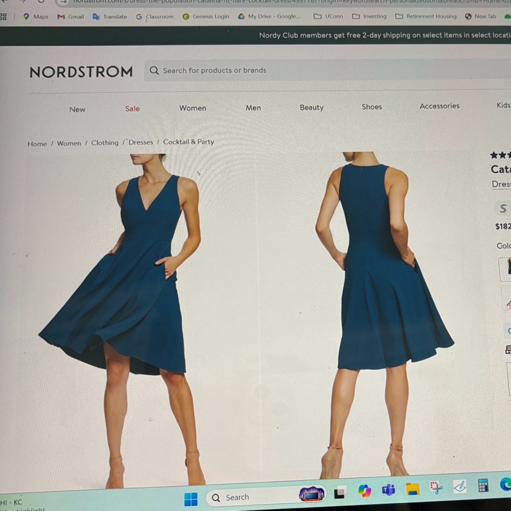 Dress the Population Catalina Dress